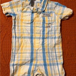 Columbia PFG Plaid Baby Romper 18-24M